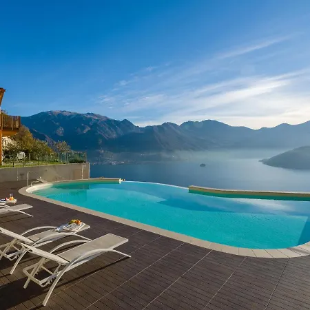 Colosseo With Wonderful View And Swimming Pool Parzanica